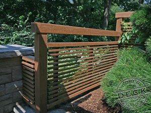 Garden screen made with ipe